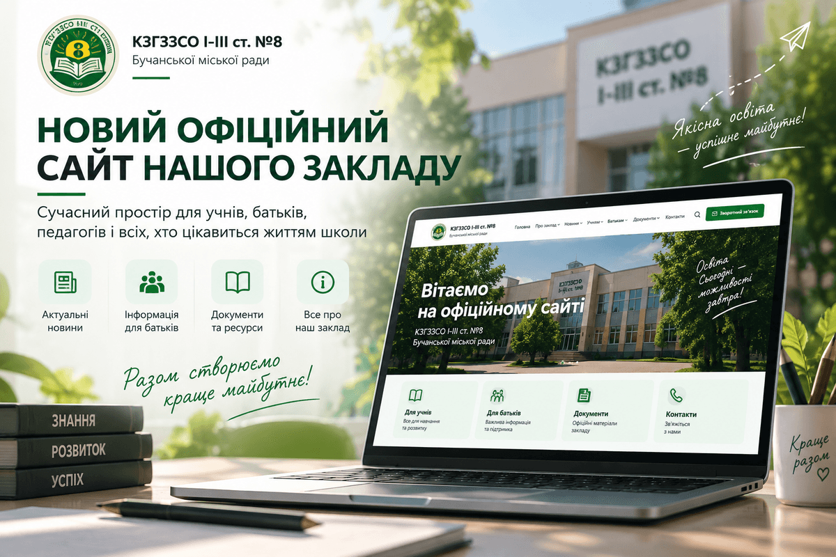 Новий офіційний сайт нашого закладу