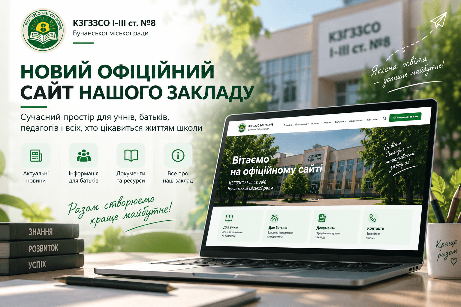 Новий офіційний сайт нашого закладу